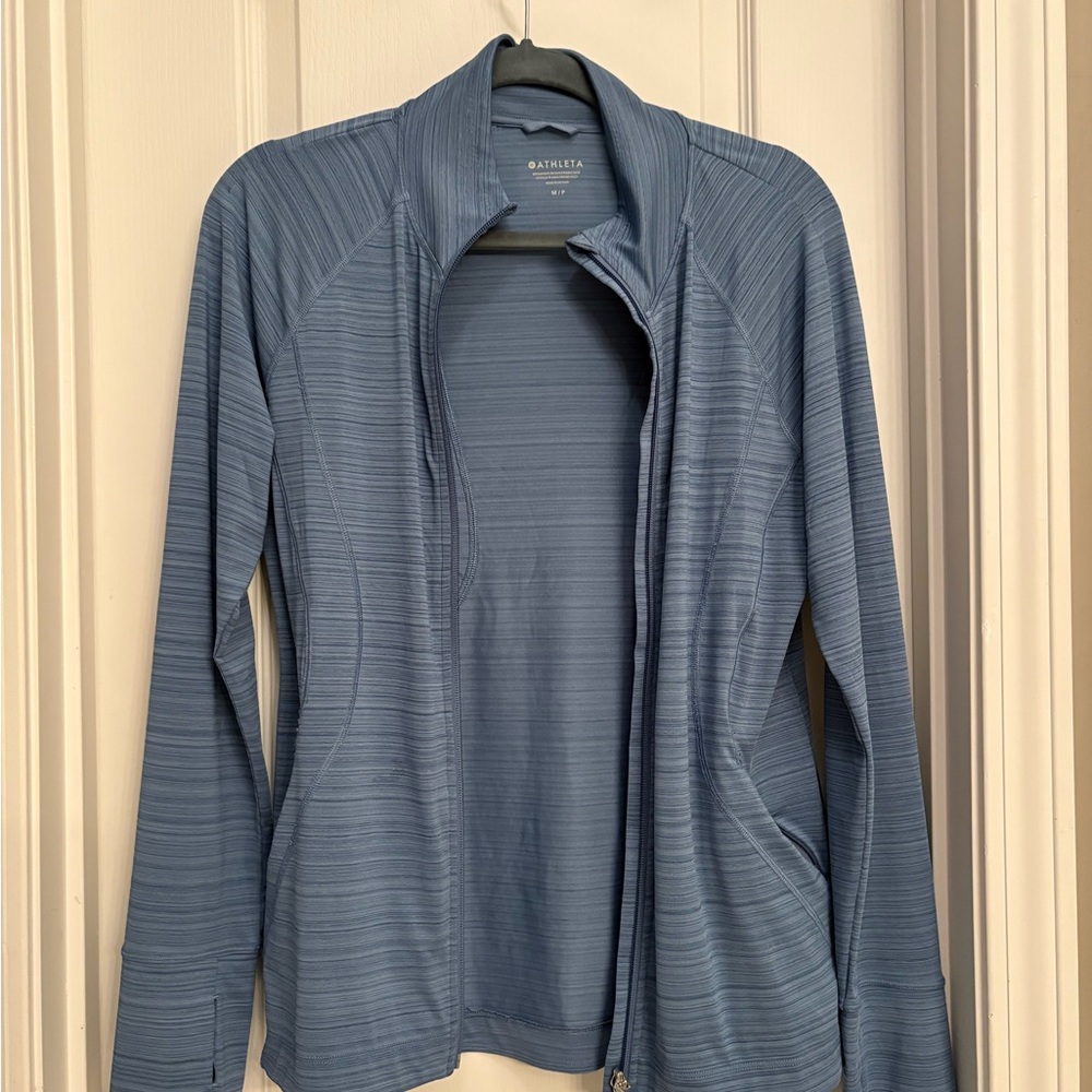 Athleta blue Zip-Up Jacket